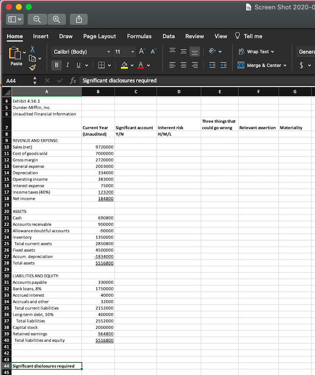 disclosure.Using Exhibit 4.12 as a guide, for each significant identified in #1