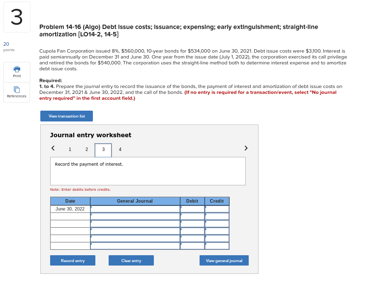 Cupola Fan Corporation issued 8%, $560,000, 10-year bonds for $534,000 on June