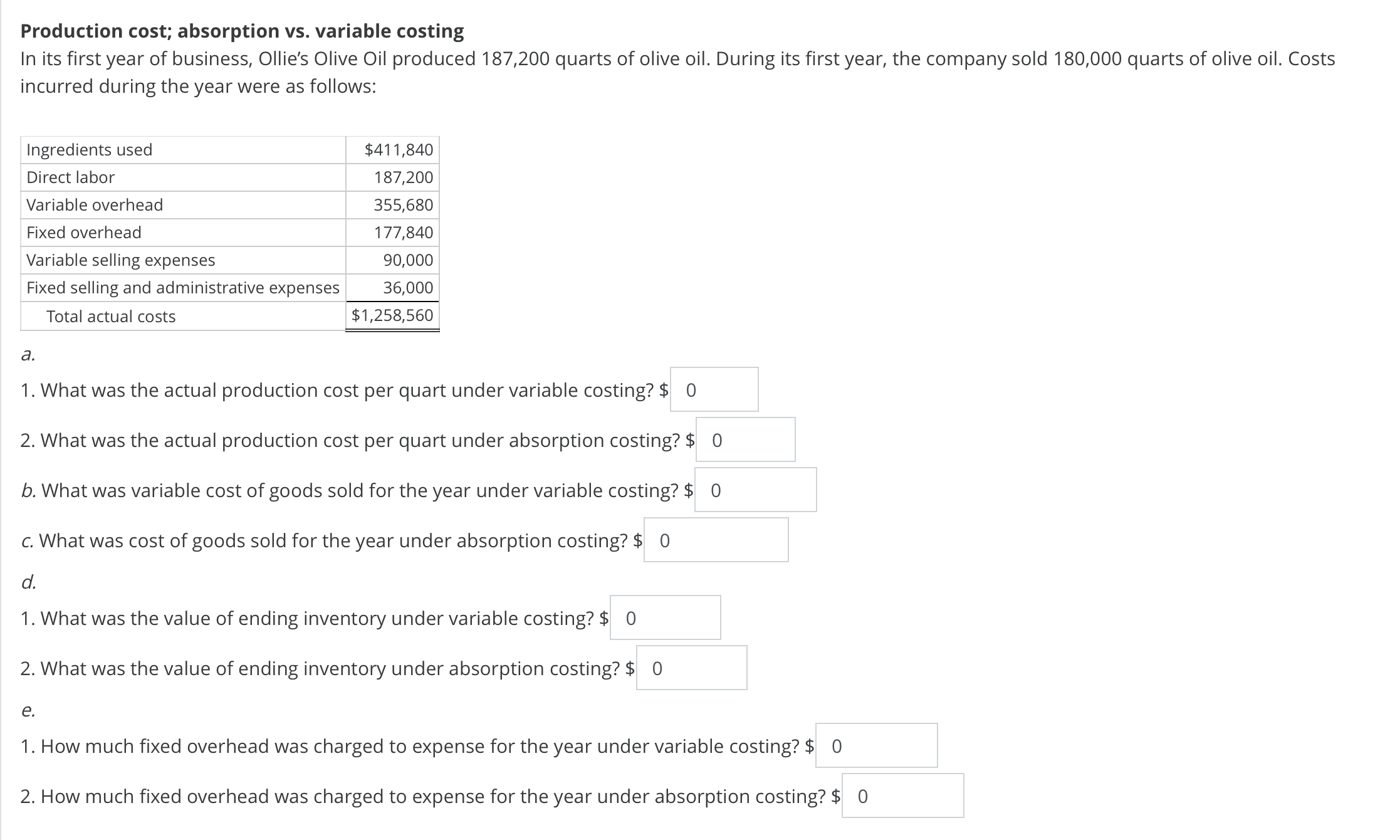 the last six months of the current year follows. The high-low method