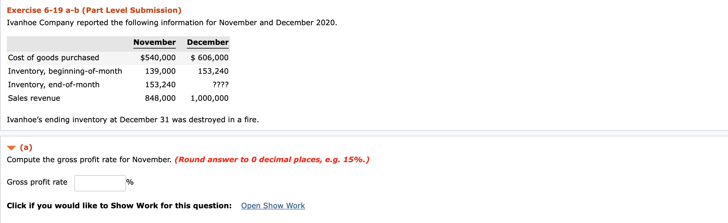 Please help to solve for this question. Thank you. Exercise 6-19 a-b