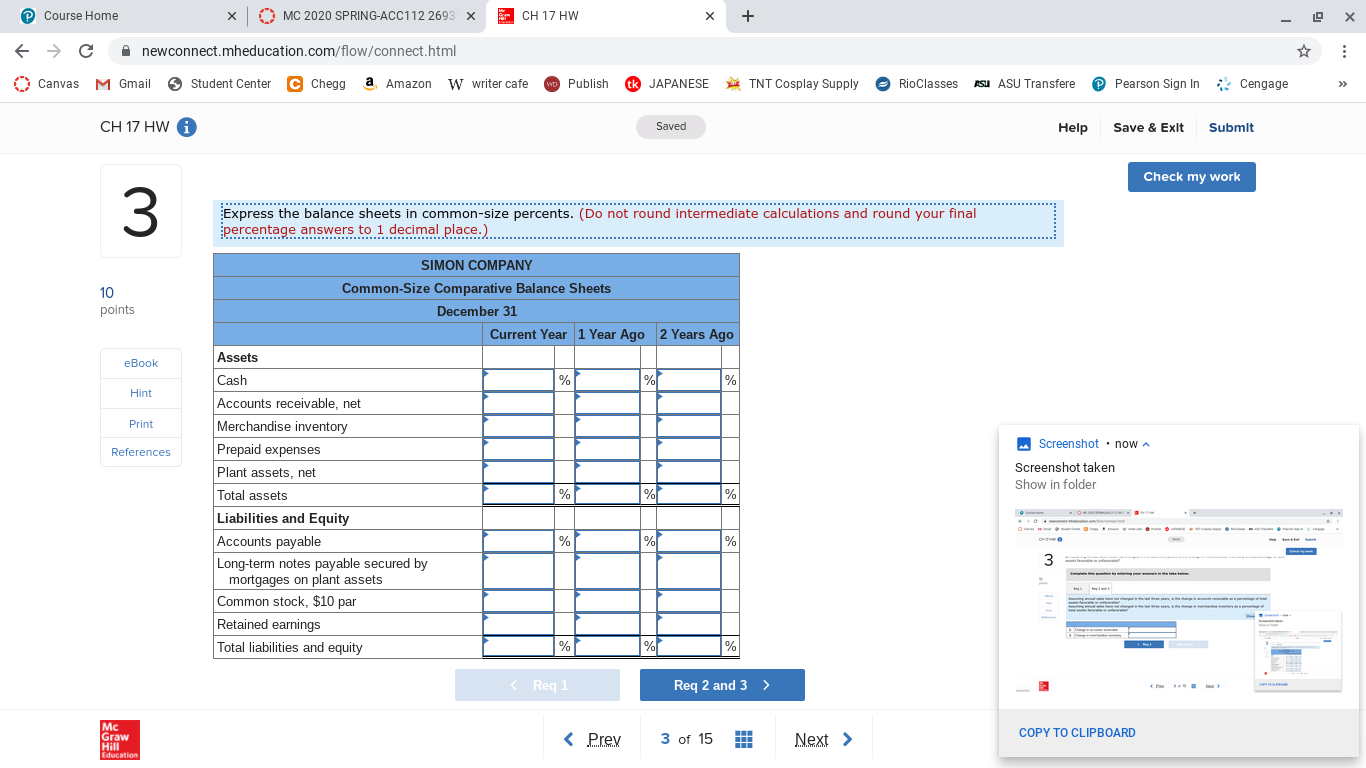 X + X C newconnect.mheducation.com/flow/connect.html ... Canvas M Gmail EducationCourse Home X