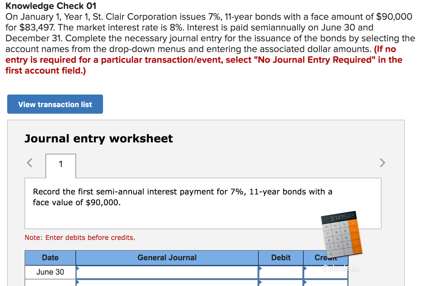 please help with journal entry. Knowledge Check 01 On January 1, Year