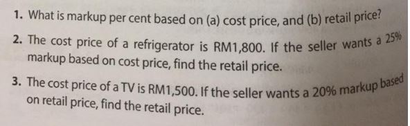 shirt listed at RM30 was reduced to RM27. What was the markdown