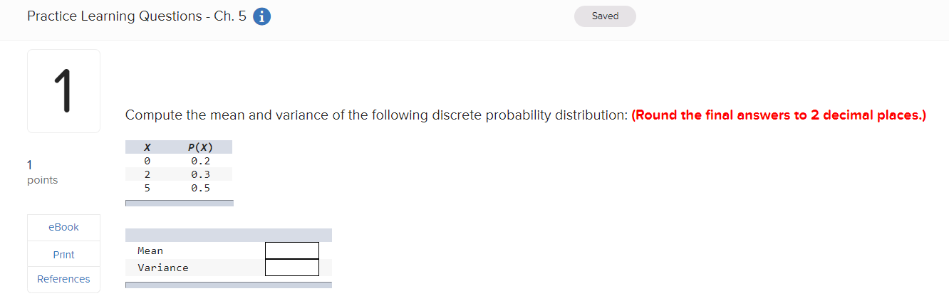  Practice Learning Questions - Ch. 5 i Saved Compute the mean