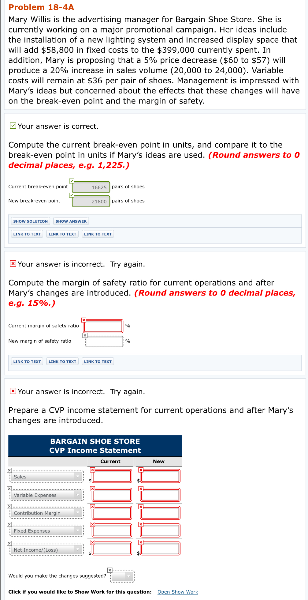 Please help! I'm having trouble with this problem. Problem 18-4A Mary Willis