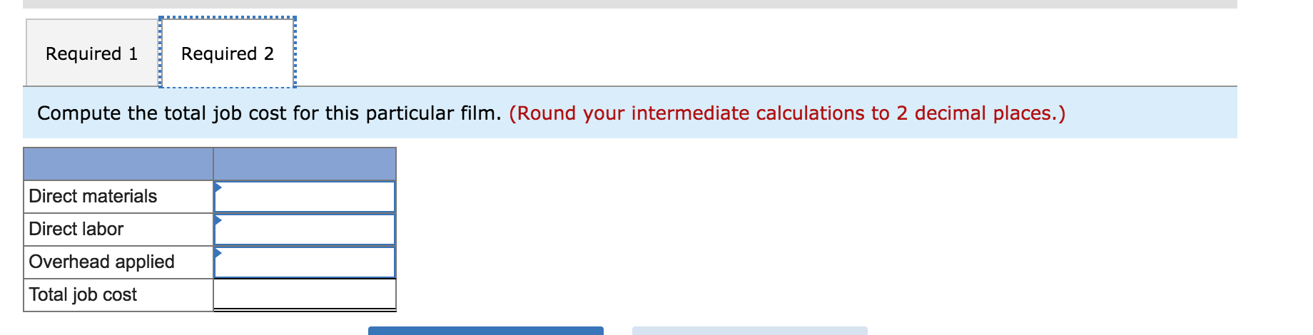 company's direct materials consist of items such as costumes and props. Its