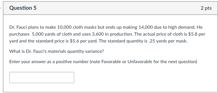 product O Estimated price expected be paid for each unit of direct