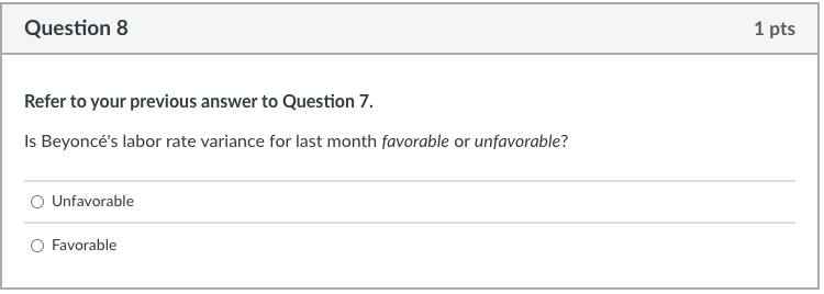 is equal to the quantity of materials purchased) O DL: Labor Rate