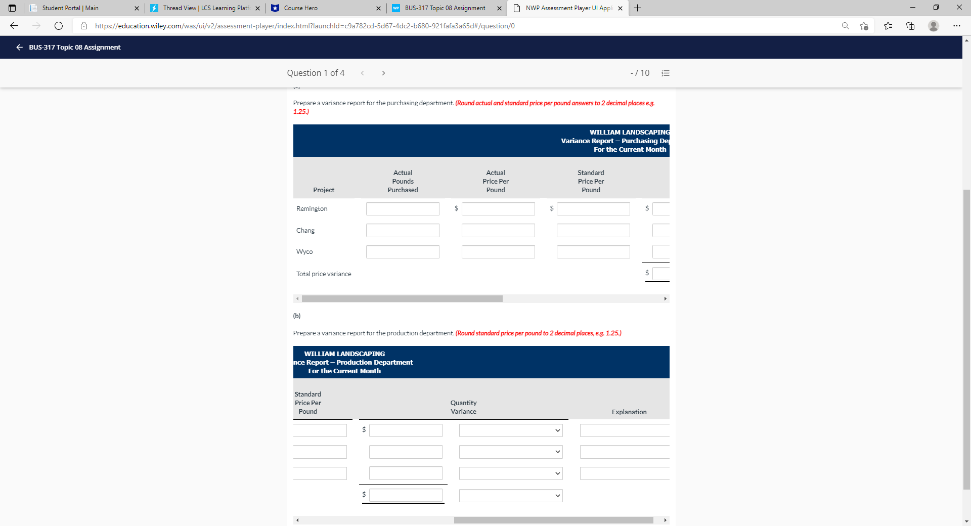 Portal | Main * $ Thread View | LCS Learning Platf X