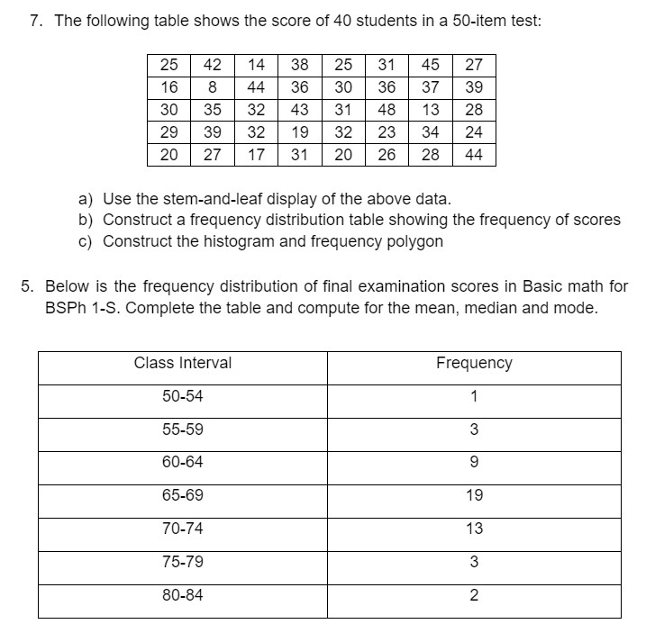 Please help me answer/perform the following with complete solution, I am really