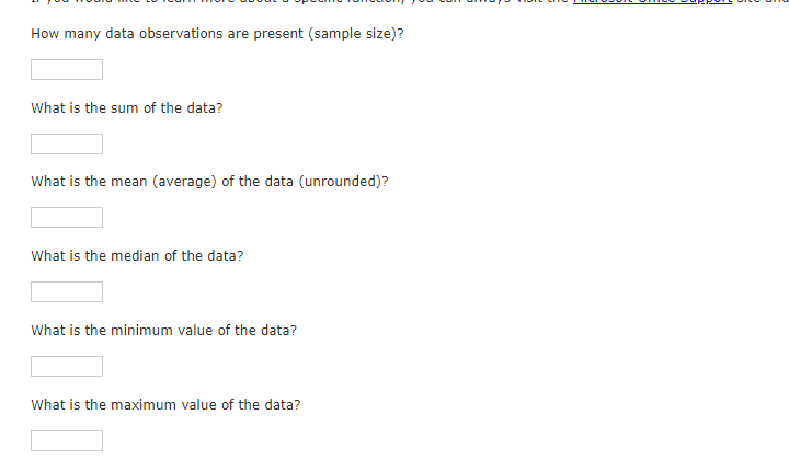 (average) of the data? AVERAGE #N/A 69 What is the median of