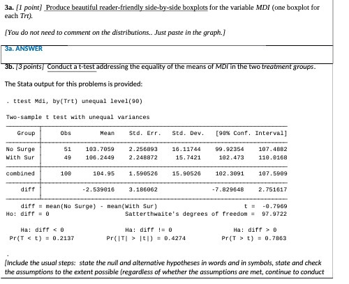  3a. [1 point] Produce beautiful reader-friendly side-by-side boxplots for the variable