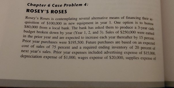 By showing your calculations solve the question below.............................................. Chapter 6 Case Problem