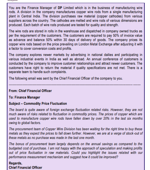 You are fle Finance Manzger Of DP Limited which is in the