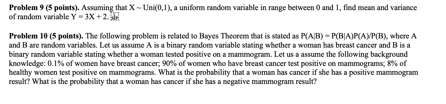 Please show how you got solution. Thank you! Problem 9 (5 points).