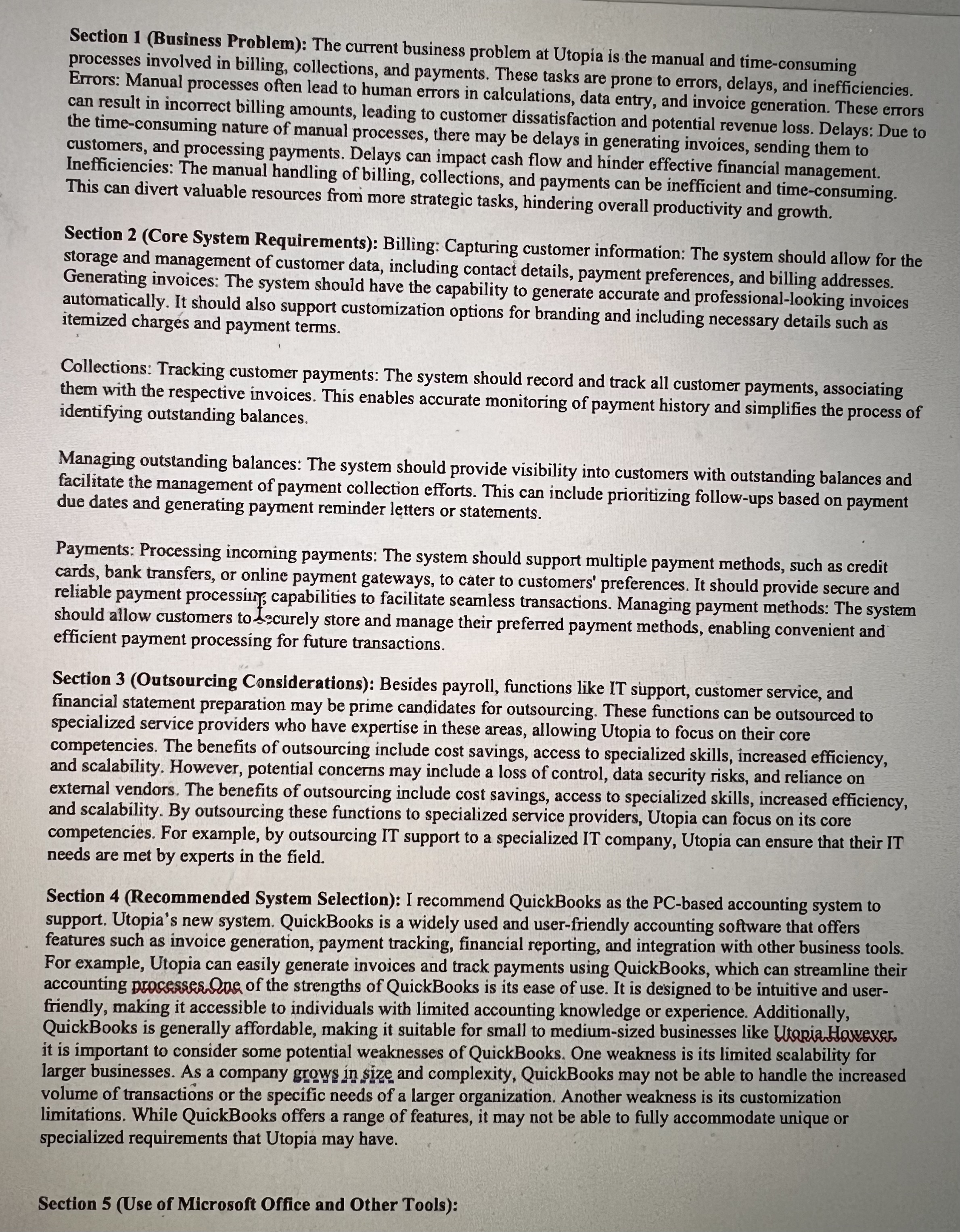 I have attached you my draft technology paper can you please go