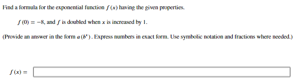 a (b") . Express numbers in exact form. Use symbolic notation and