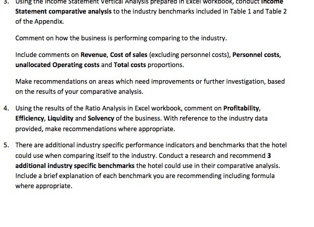  J. Using the Income Statement vertical Analysis prepared In Excel workbook,