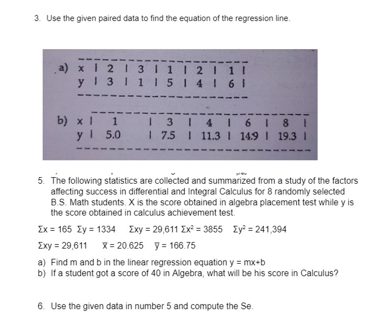 Please help me answer/perform the following with complete solution, I am really