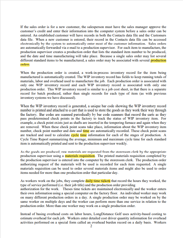 two lists, master and transaction tables. A B C D E F