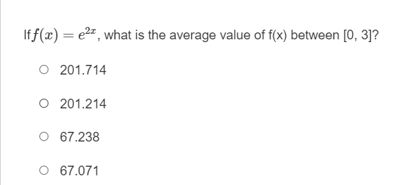 Average value is . . 2 O The average value function: Average
