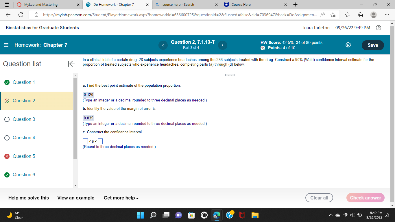  MyLab and Mastering X Do Homework - Chapter 7 X Q