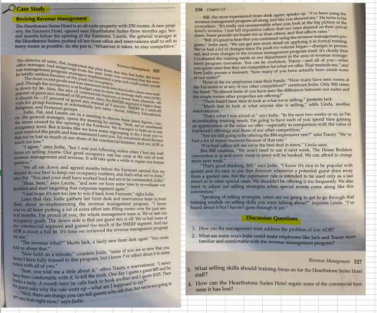 Reviving Revenue Management Su Hote I is with 2M) A new erry,