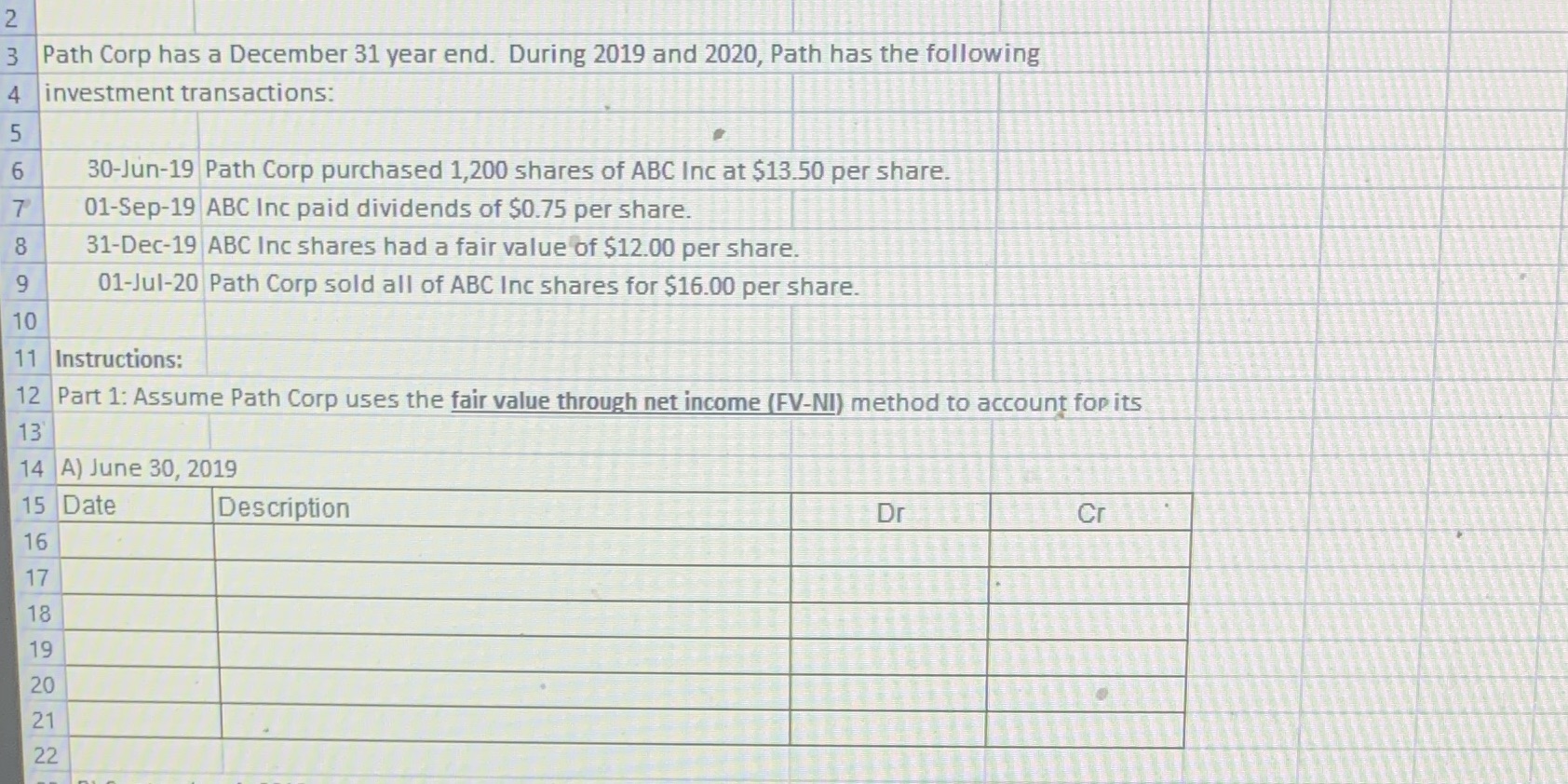  2 3 Path Corp has a December 31 year end. During