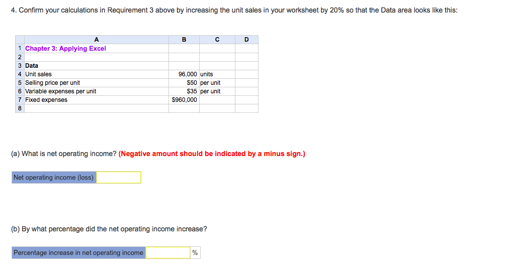 D 1 Chapter 3: Applylng Excel 2 8 Data It Unit sales