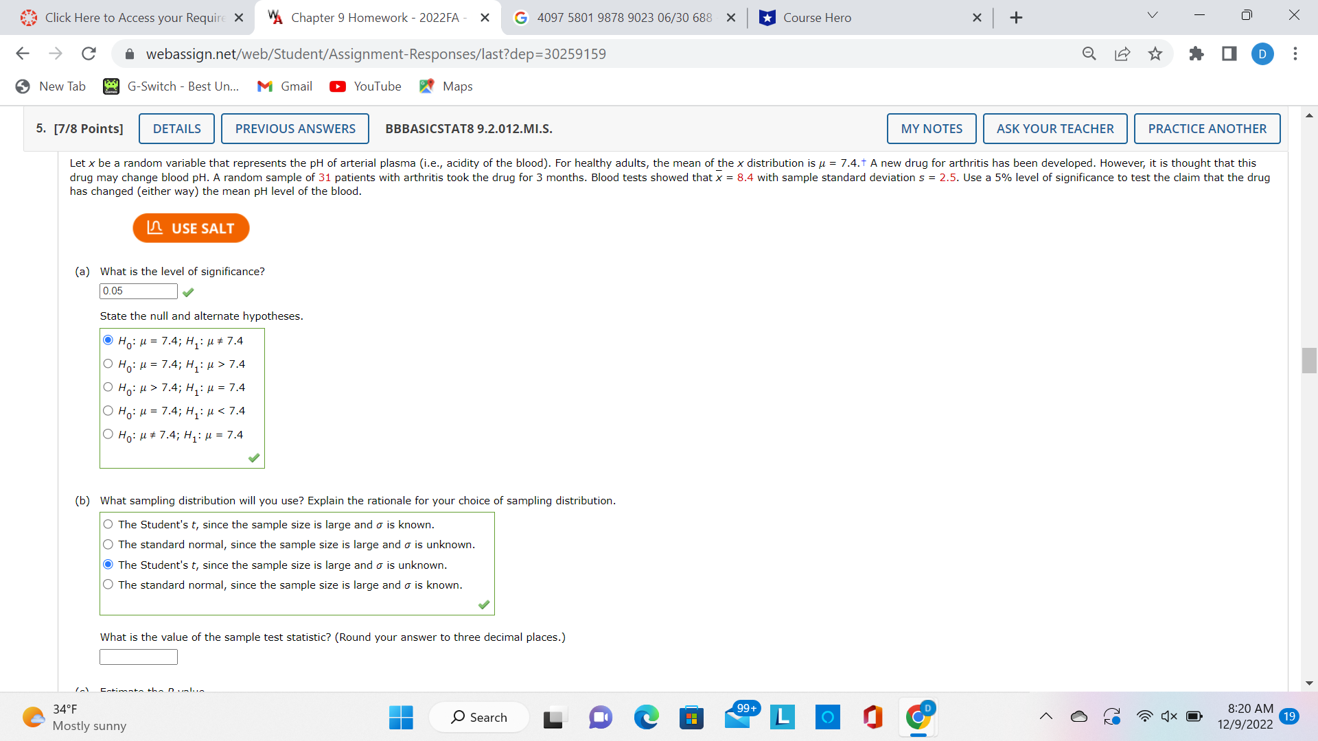  Click Here to Access your Require X A Chapter 9 Homework