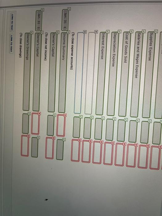 closing entries. (Credit account titles are automatically indented when the amount is