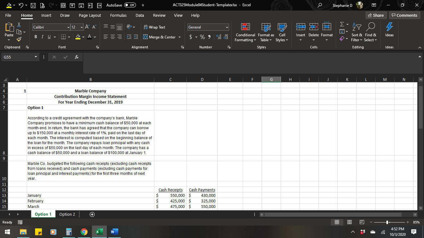 Help Share Comments Calibri 12 VA A ab Wrap Text General AY