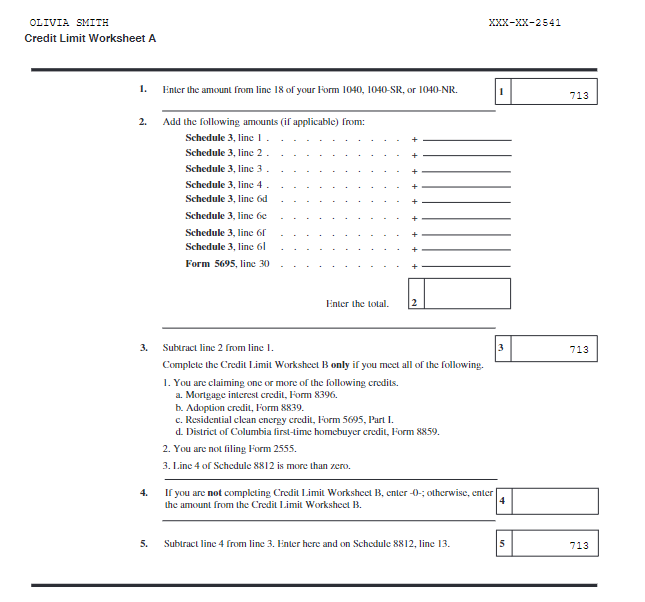 4 items regarding taxes specific to that client. These items can be