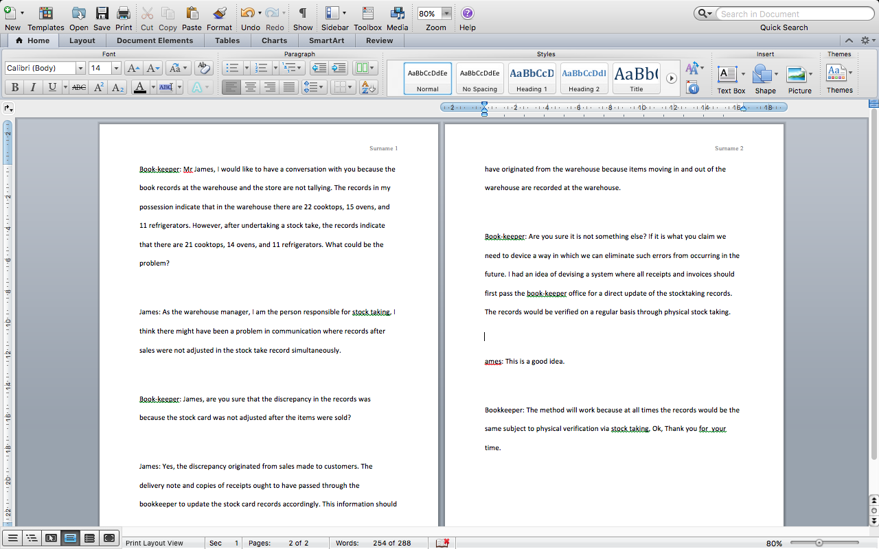  I just wrote a scenario Do you think the two question