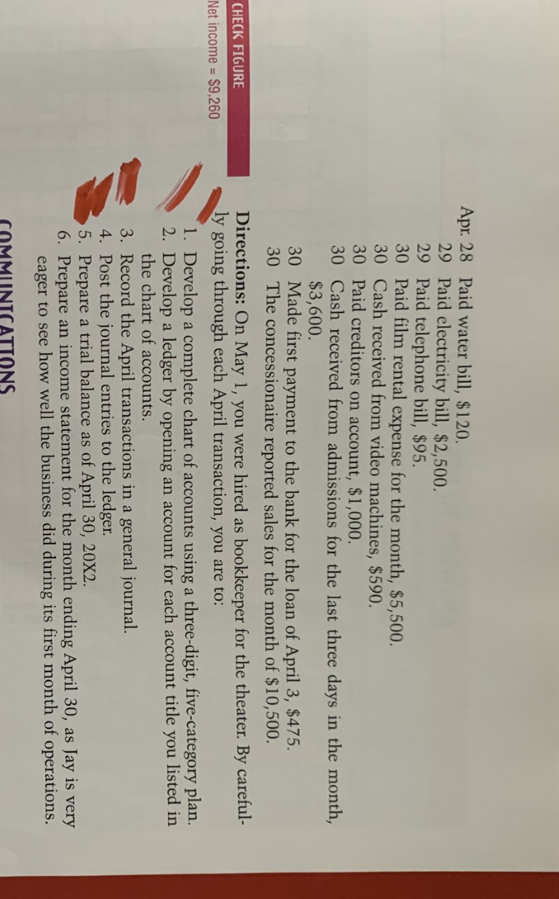 entries to the ledger. 4. Prepare a trial balance as of November
