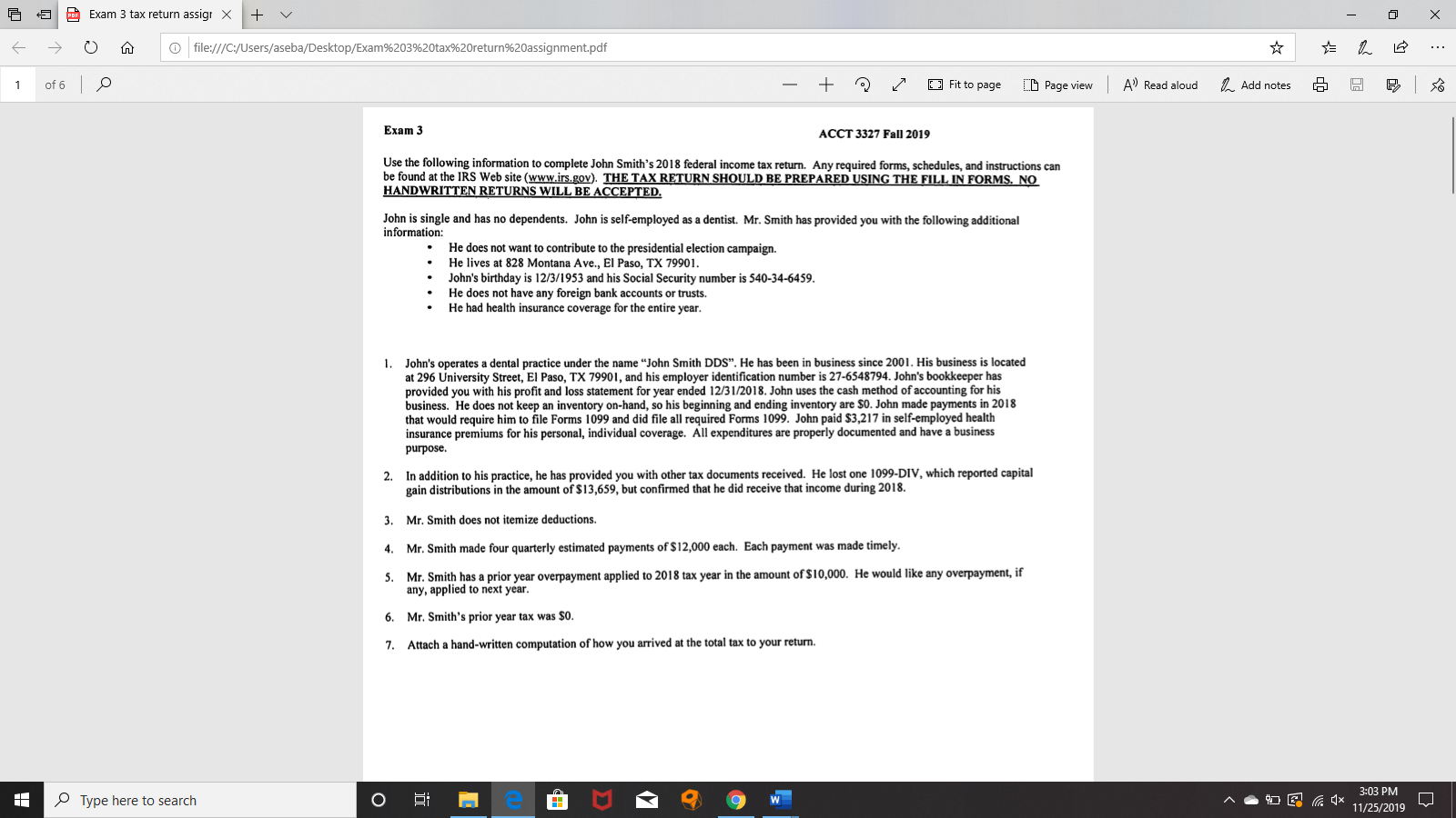I need help with number 2, which schedule should I be using