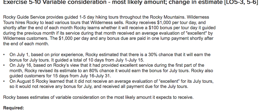 Please help I'm not getting it. My deadline is tonight. Exercise 5-10