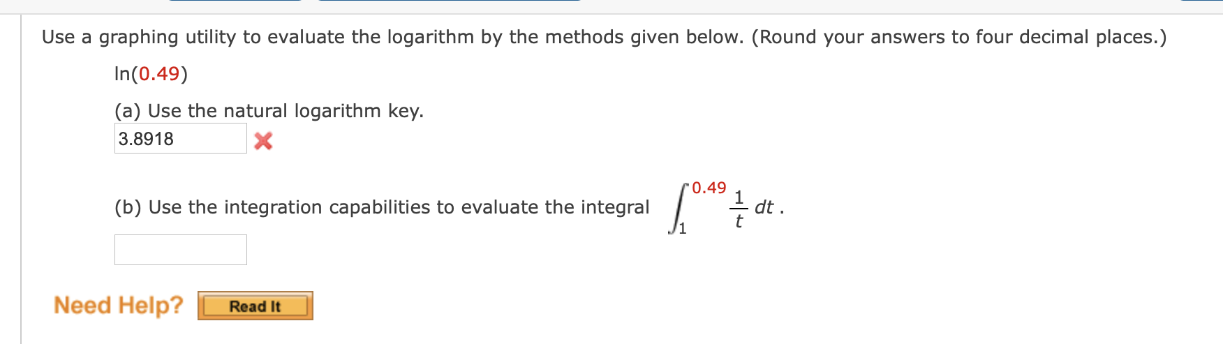  Use a graphing utility to evaluate the logarithm by the methods