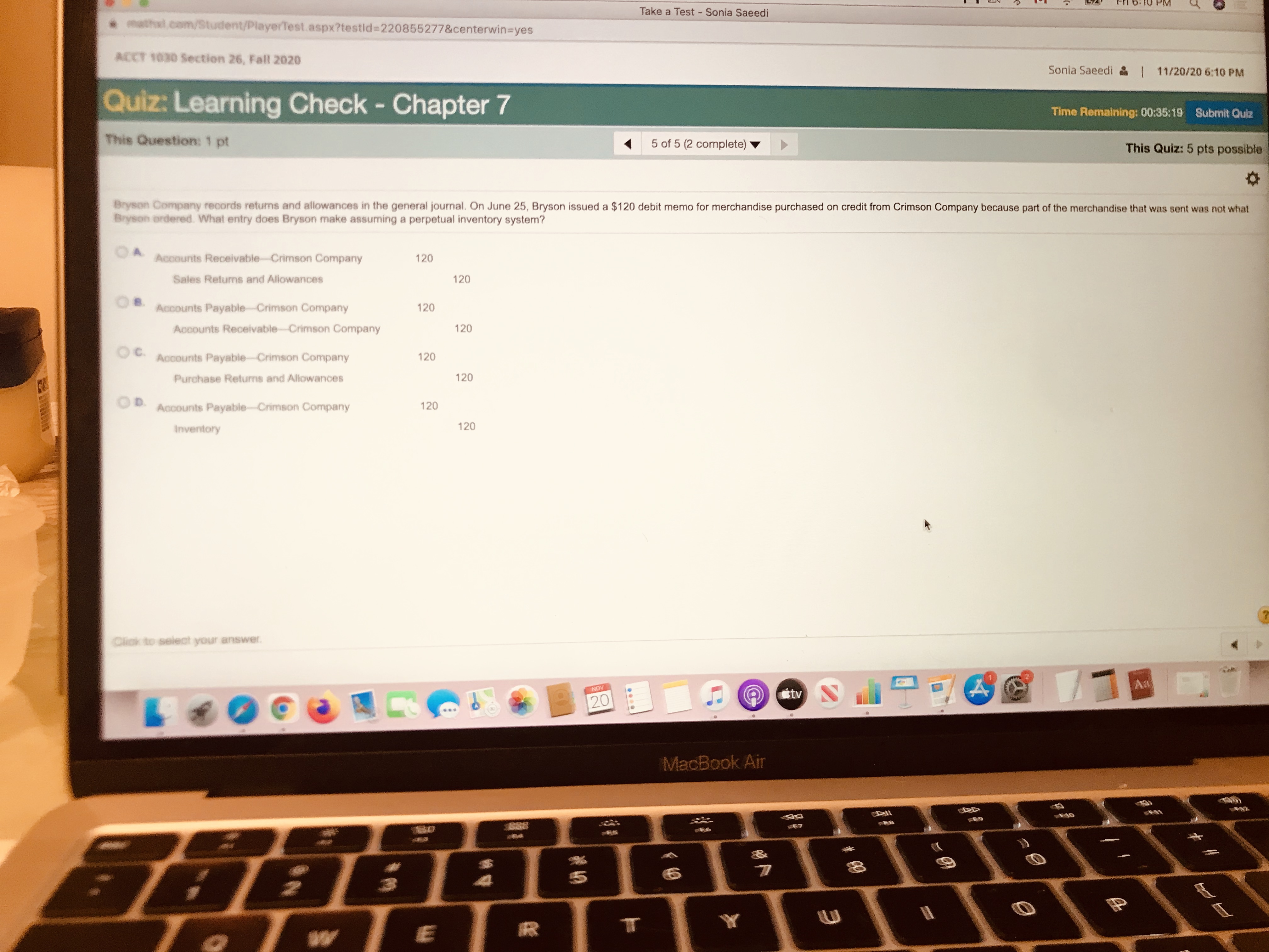 I am adding my question picture in here. Take a Test -