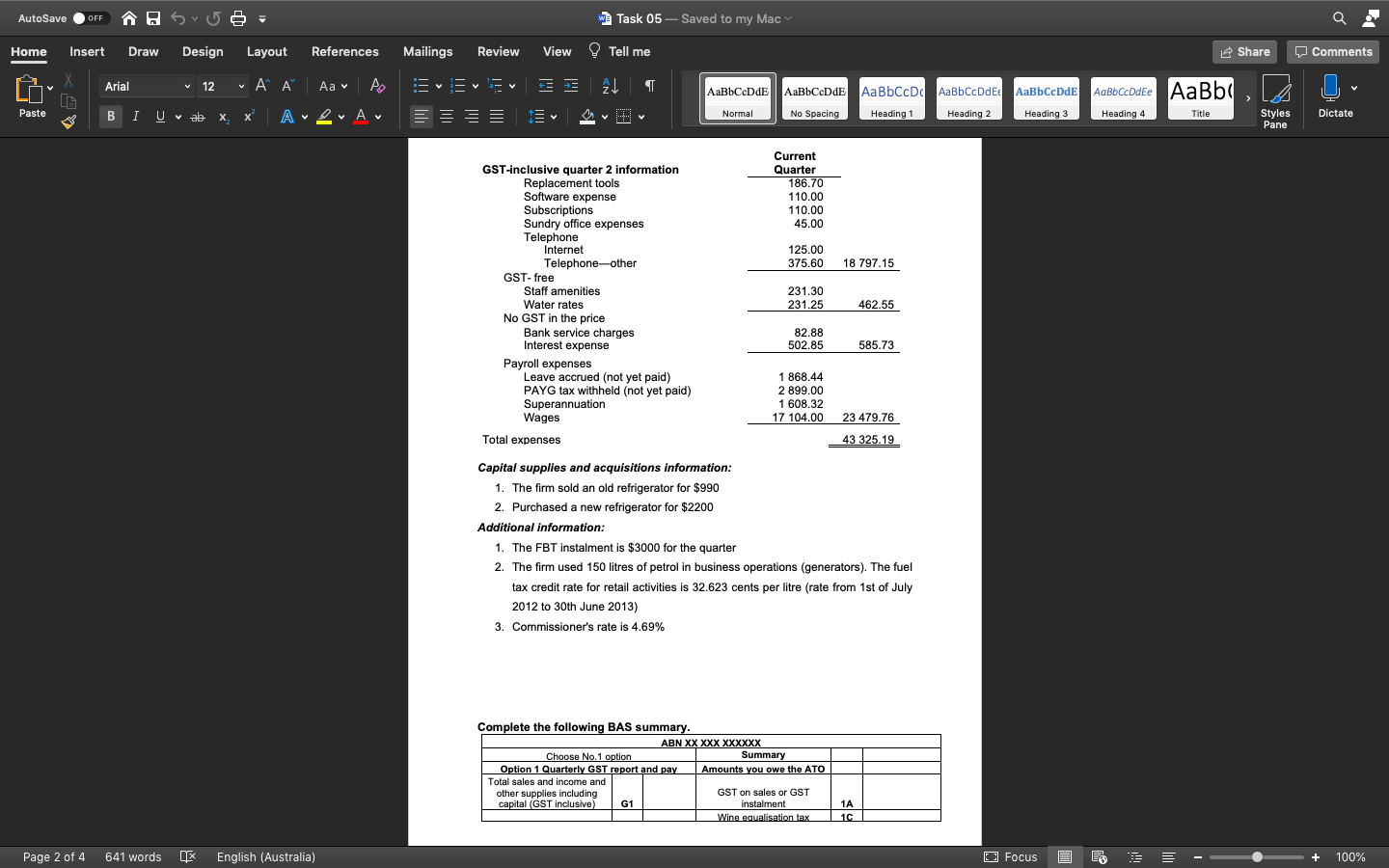 my Mac Q Home Insert Draw Design Layout References Mailings Review View