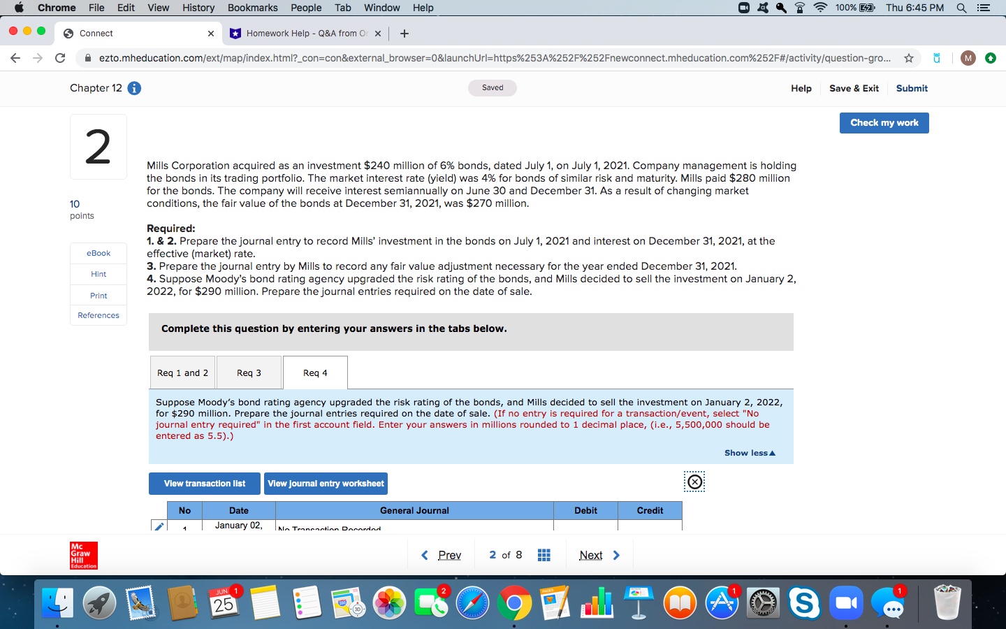 I need help with REQ 3,4. please help me! Chrome File Edit