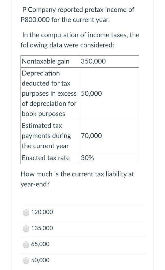 defined benefit obligation, 800,000 end Benefits Paid 100,000 Current Service 125,000 Cost