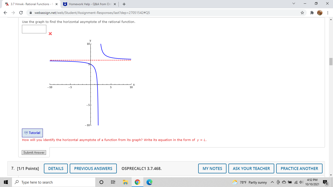Q&A from Onl x + X C A webassign.net/web/Student/Assignment-Responses/last?dep=27051542#Q5 5. [-/1 Points]