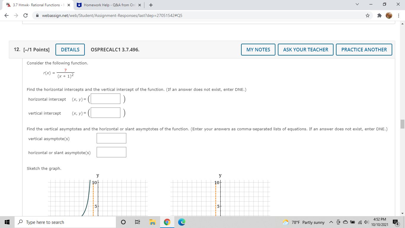 DETAILS OSPRECALC1 3.7.464-4/3A.WA. IUI. MY NOTES ASK YOUR TEACHER PRACTICE ANOTHER Use