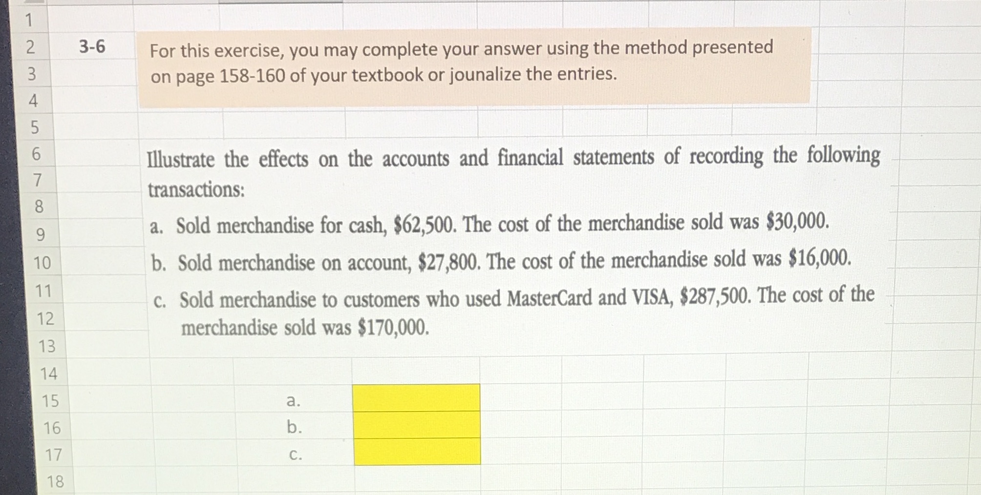  21 3'6 For this exercise, you may complete your answer using
