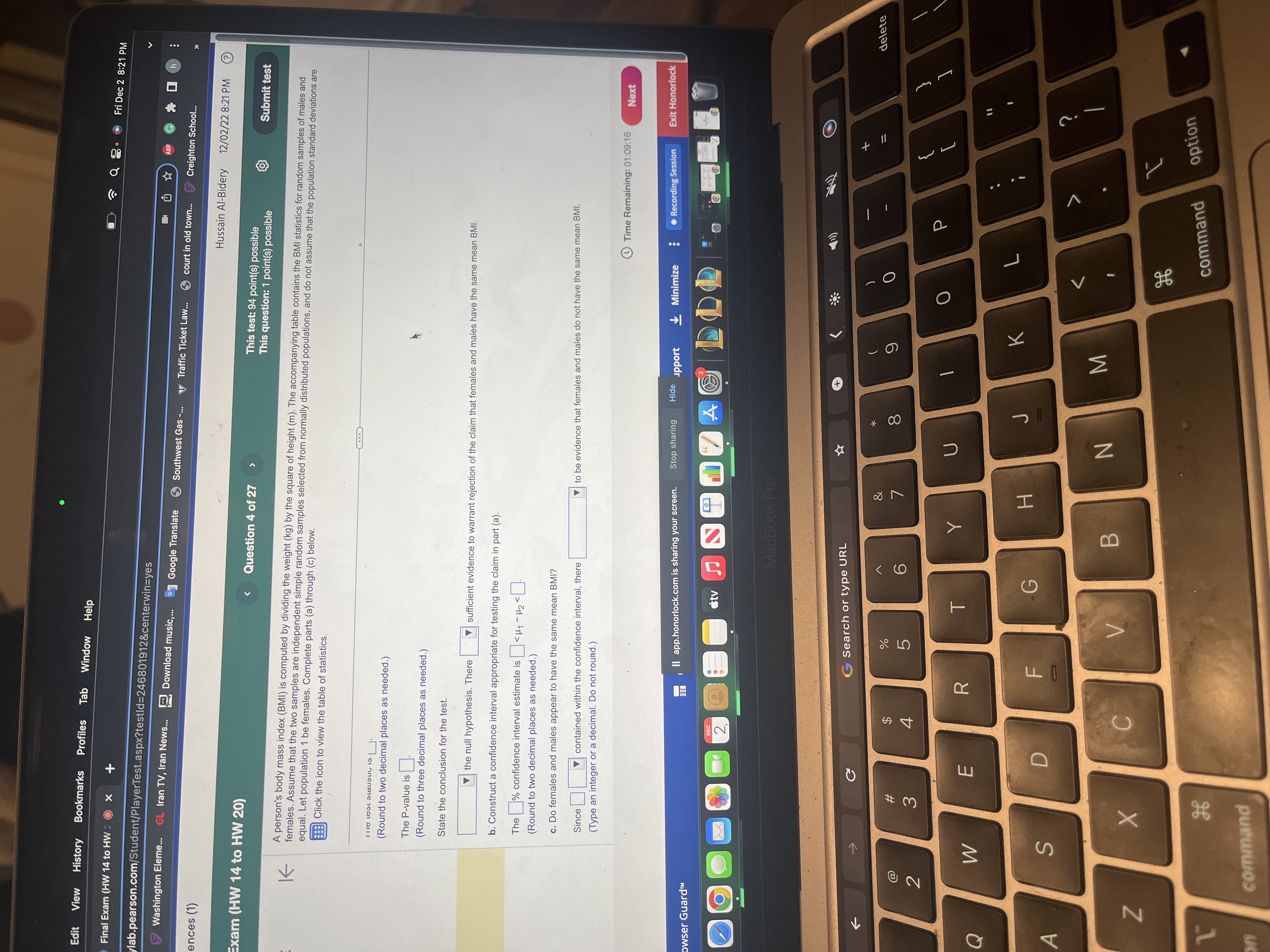 2 8:21 PM + b.pearson.com/Student/PlayerTest.aspx?testld=246801912&centerwin=yes Washington Elemeliran TV, Iran News... Download music,...