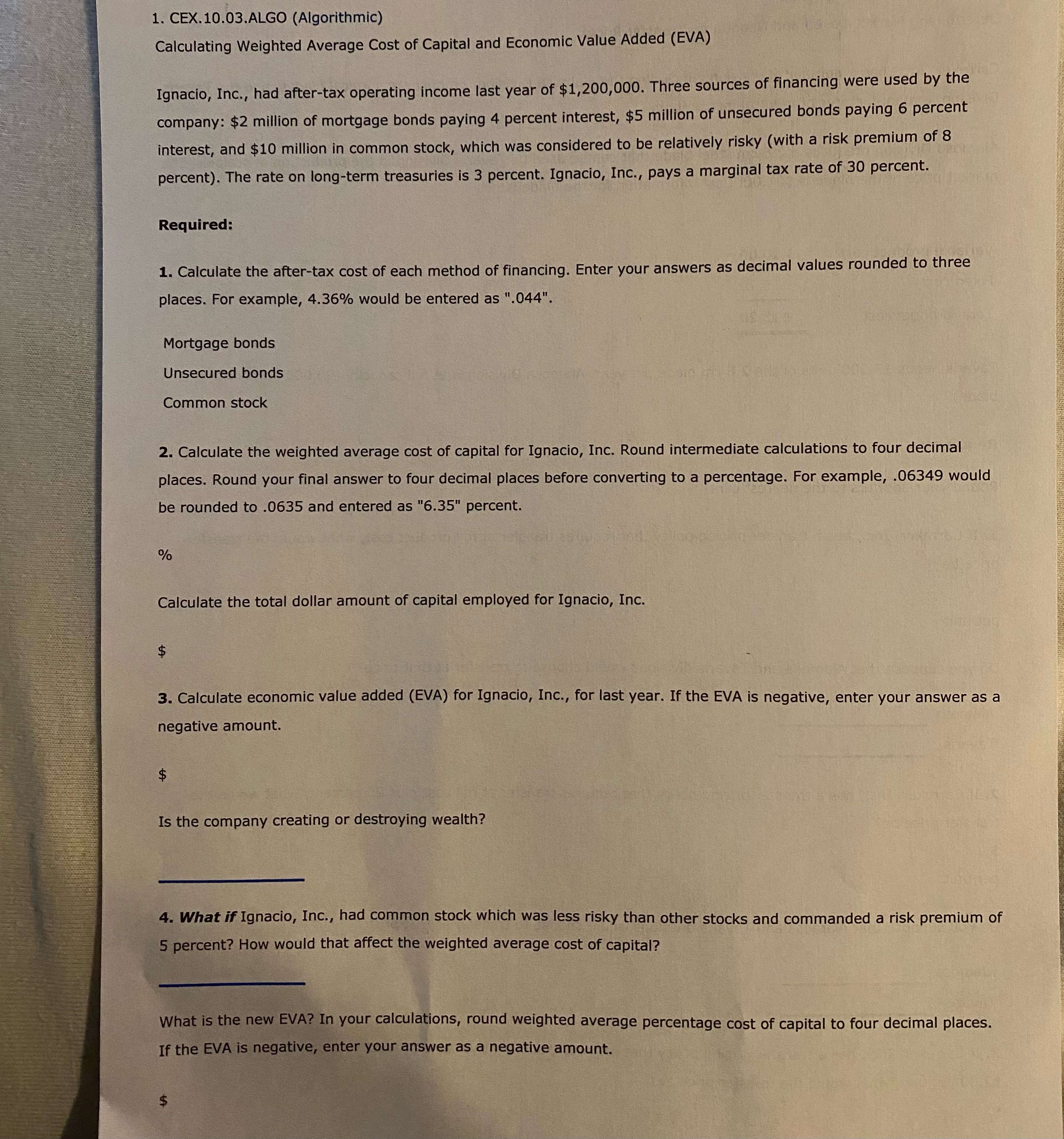  Need help with these exercises to understand it better. 1. CEX.