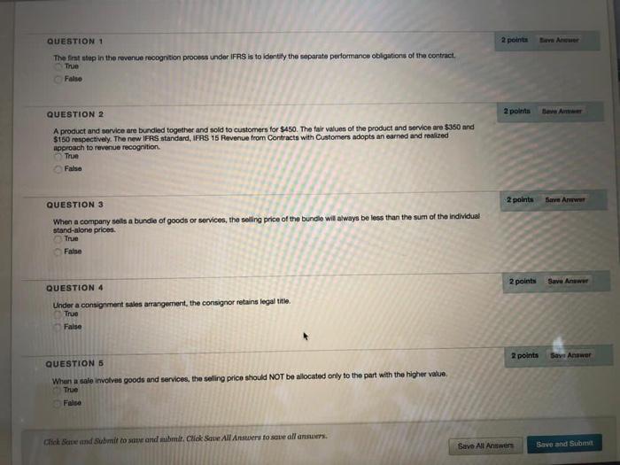 1 The first step in the revenue recognition process under IFRS is