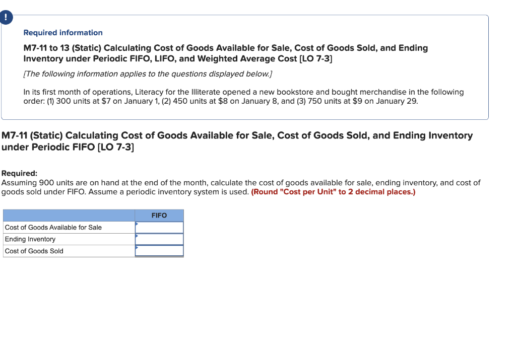 for Sale, Cost of Goods Sold, and Ending Inventory under Periodic FIFO,