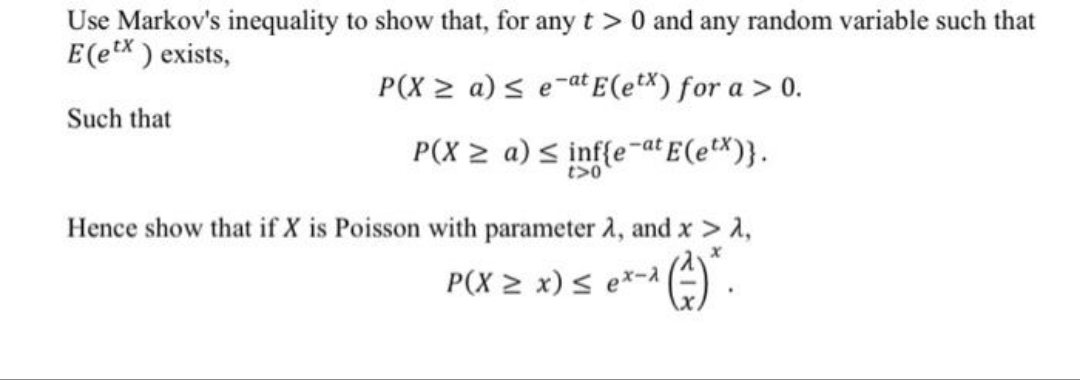 please do fast!! i will rate you good for sure!! Use Markov's